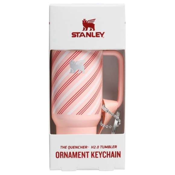 Stanley Other - NWT Stanley Tumbler Christmas Ornament/Keychain in Strawberry Cream Twist